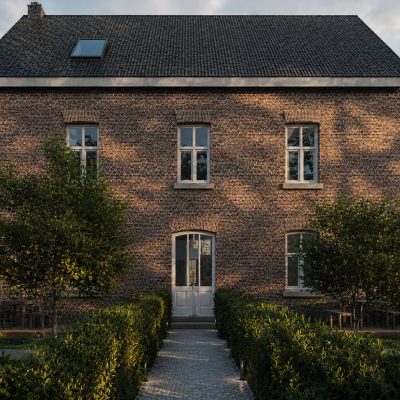 Visualisierung des revitalisierten Gutshauses im denkmalgeschützten Mühlenhof